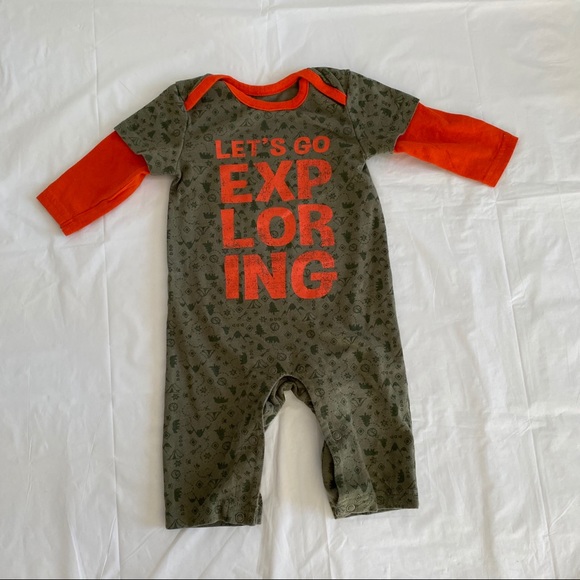 4 For $10. George 3-6 Months Baby Footless Onesie - Picture 1 of 4